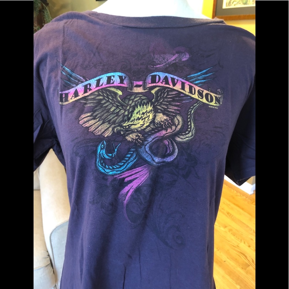 Harley-Davidson multi color design shirt